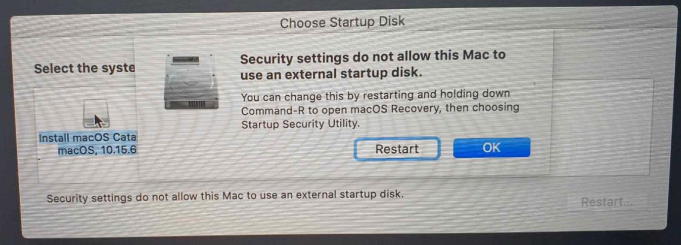 select boot drive mac os utilities